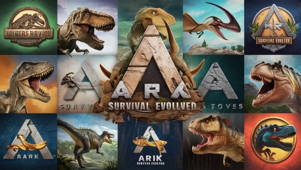 ark: survival evolved (2017) game icons banners